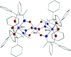 A Rare Ligand Bridged Ferromagnetically Coupled Mn3 Complex with a Ground Spin State of S= 9/2