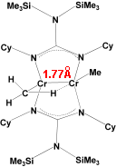 Breaking the 1.80 Angstrom Barrier of the Cr-Cr Multiple Bond Between Cr(II) Atoms